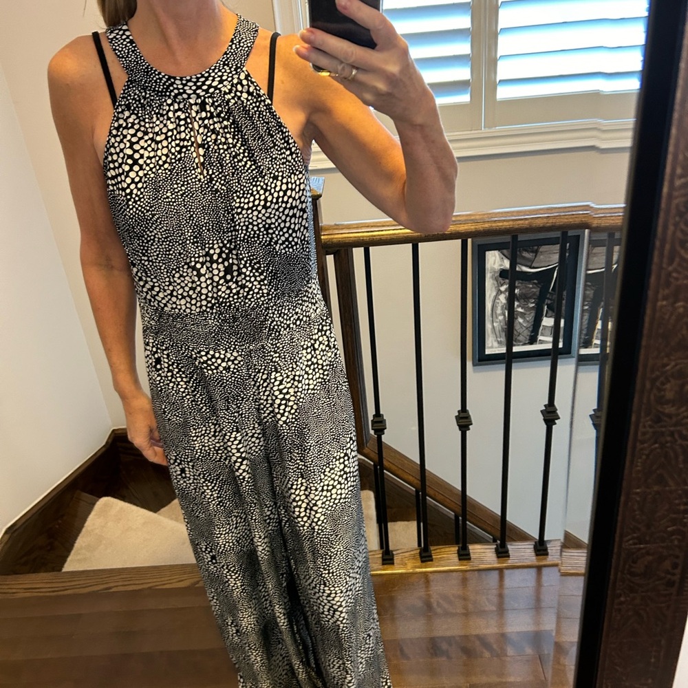 Full Length Black/White Jumpsuit